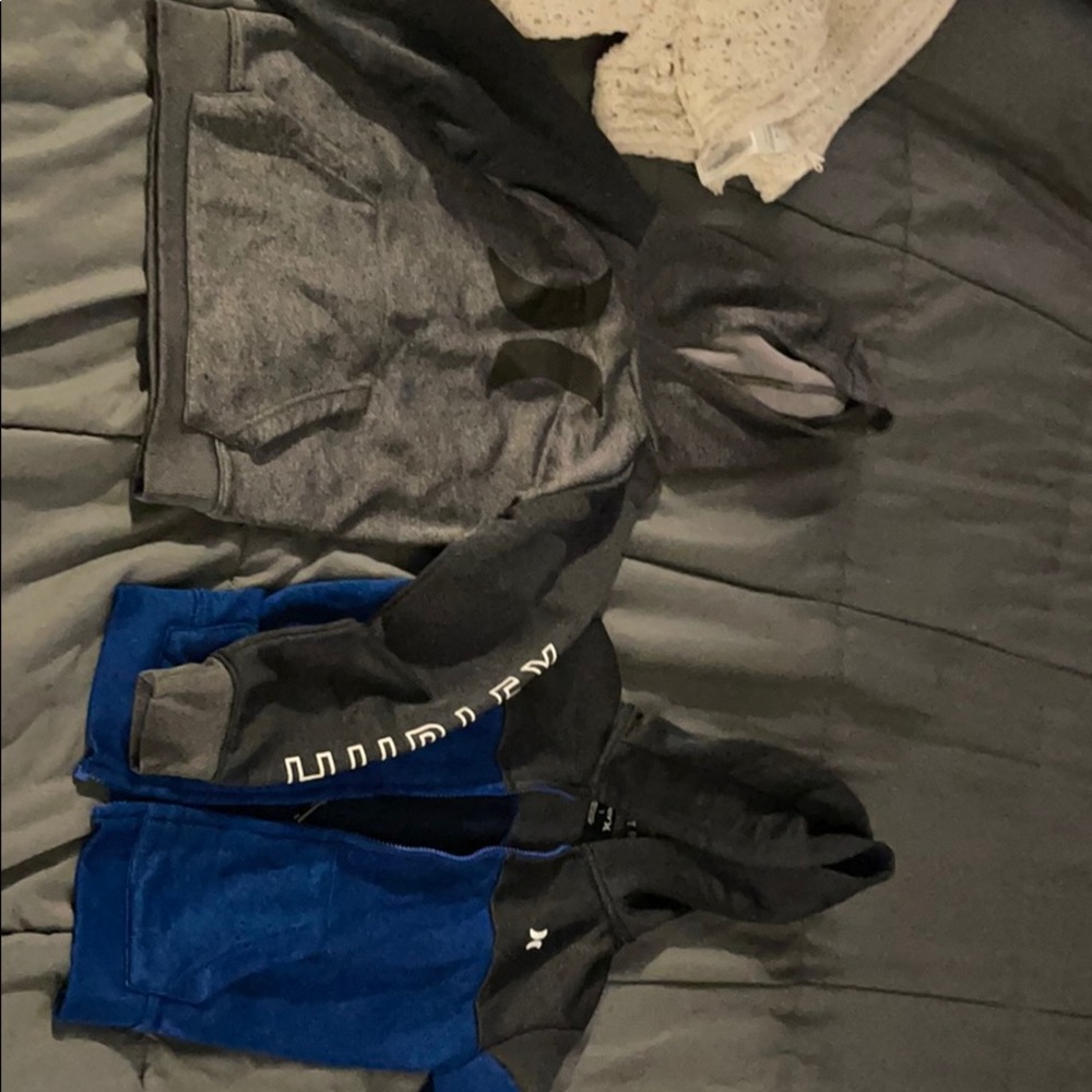 Two hoodies